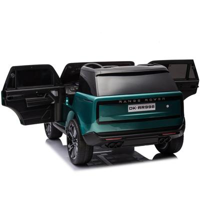 Coche eléctrico para niños RANGE ROVER SV Verde Metalizado 2 Lugares 24v MP4 c/ RUEDAS DE GOMA & ASIENTO DE PIEL