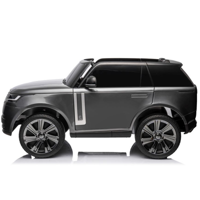 Coche eléctrico para niños RANGE ROVER SV Gris Metalizado 2 Lugares 24v MP4 c/ RUEDAS DE GOMA & ASIENTO DE PIEL