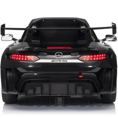 Coche Eléctrico para Niños MERCEDES GT3 Deluxe 12v Negro c/ RUEDAS DE GOMA & ASIENTO DE PIEL