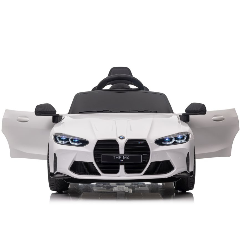 BMW M4 12V Branco – carro elétrico para criança (vista 6)
