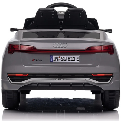 Coche Eléctrico para Niños AUDI SQ8 12V Gris c/ RUEDAS DE GOMA & ASIENTO DE PIEL