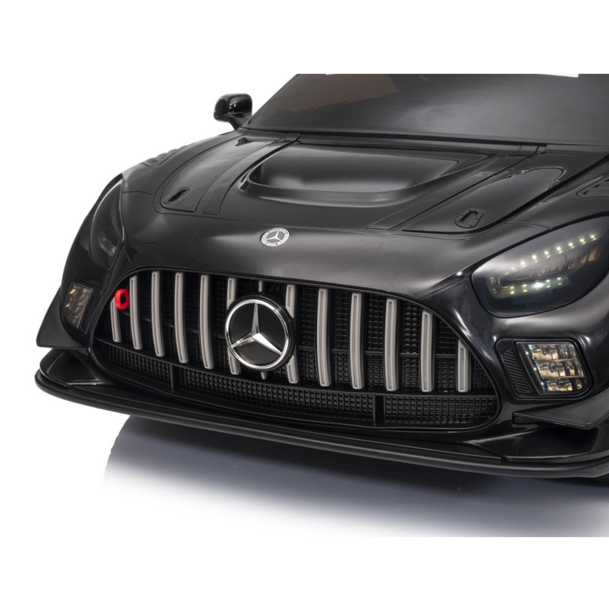 Coche Eléctrico para Niños MERCEDES GT3 Deluxe 12v Negro c/ RUEDAS DE GOMA & ASIENTO DE PIEL