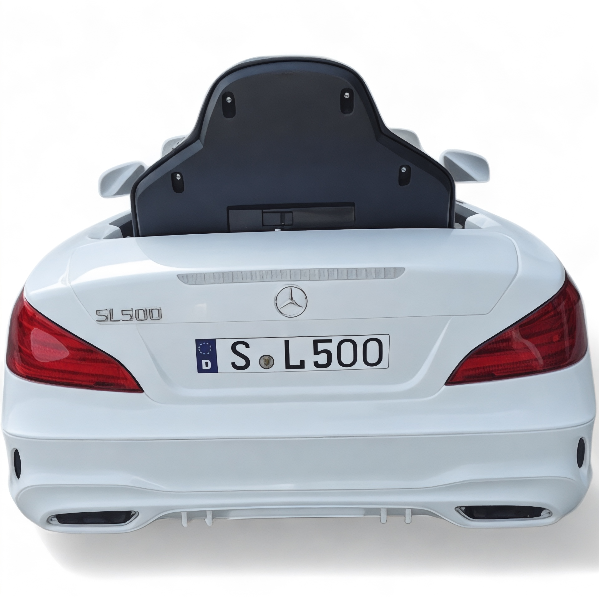 Coche Eléctrico para Niño MERCEDES SL500 12V Blanco c/ RODAS DE BORRACHA & ASIENTO EN PELE