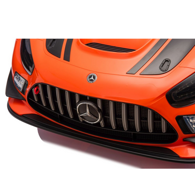 Coche Eléctrico para Niños MERCEDES GT3 Deluxe 12v Naranja c/ RUEDAS DE GOMA & ASIENTO DE PIEL