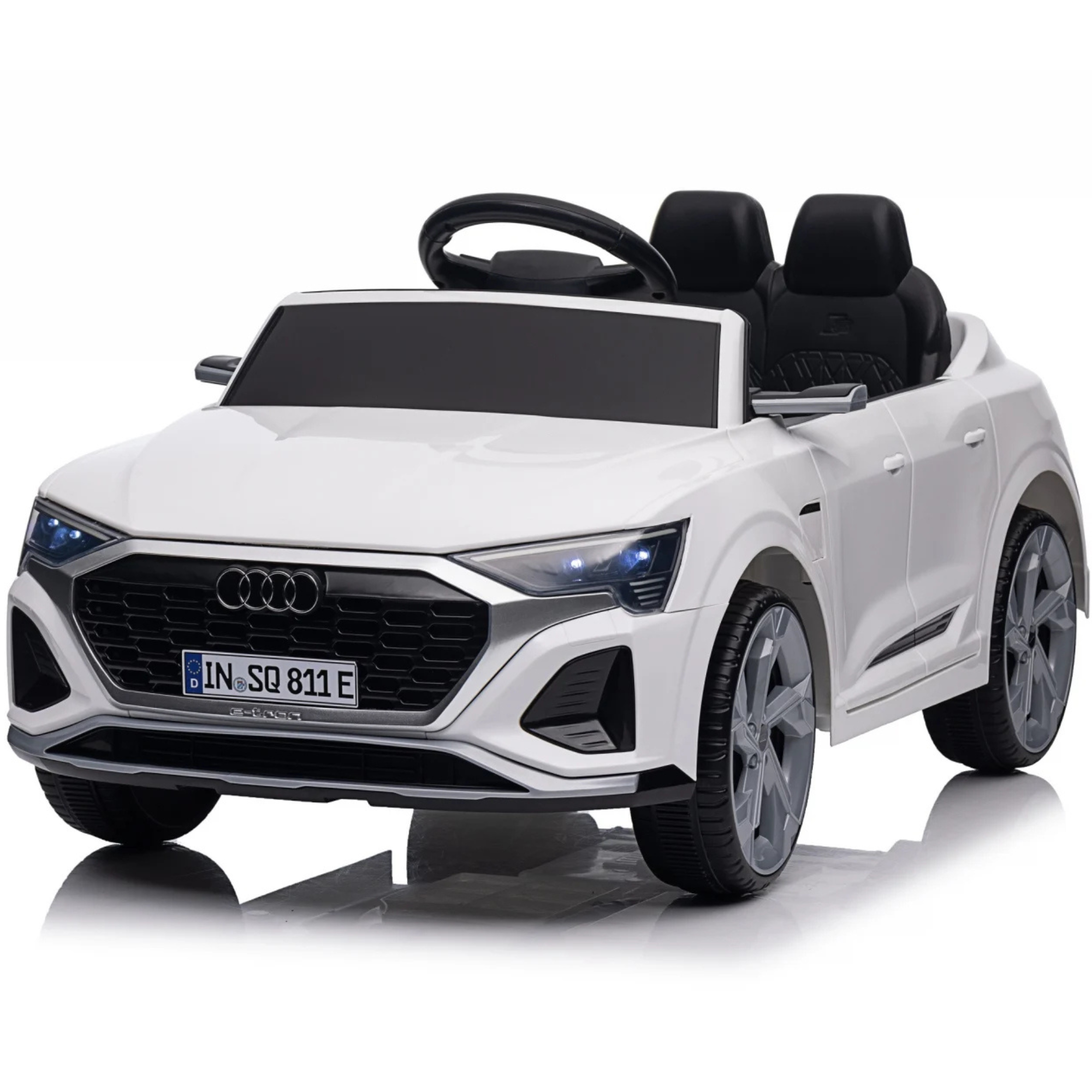 Coche Eléctrico para Niños AUDI SQ8 12V Blanco c/ RUEDAS DE GOMA & ASIENTO DE PIEL