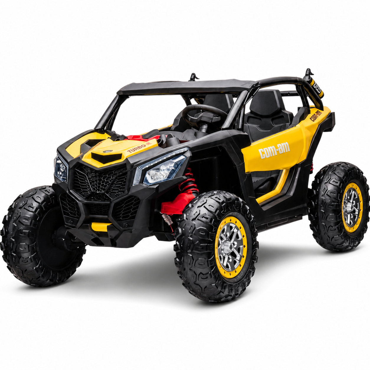 Carro Elétrico para Criança BUGGY EXTREME 24v Dourado c/ RODAS DE BORRACHA & ASSENTO EM PELE