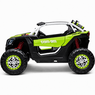 Carro Elétrico para Criança BUGGY EXTREME 24v Verde c/ RODAS DE BORRACHA & ASSENTO EM PELE