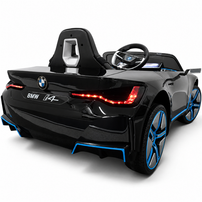 Coche Eléctrico para Niños BMW I4 12v BATERÍA DE LITIO Negro c/ RUEDAS DE GOMA & ASIENTO DE PIEL