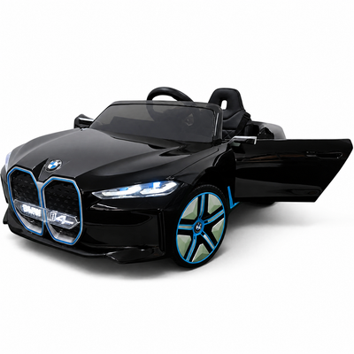 Coche Eléctrico para Niños BMW I4 12v BATERÍA DE LITIO Negro c/ RUEDAS DE GOMA & ASIENTO DE PIEL