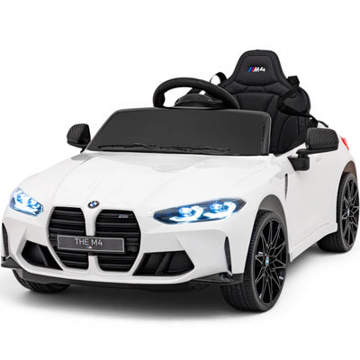 Coche Eléctrico para Niños BMW M4 12v Negro BATERÍA DE LITIO con RUEDAS DE GOMA y ASIENTO DE PIEL