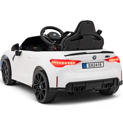 Coche Eléctrico para Niños BMW M4 12v Negro BATERÍA DE LITIO con RUEDAS DE GOMA y ASIENTO DE PIEL