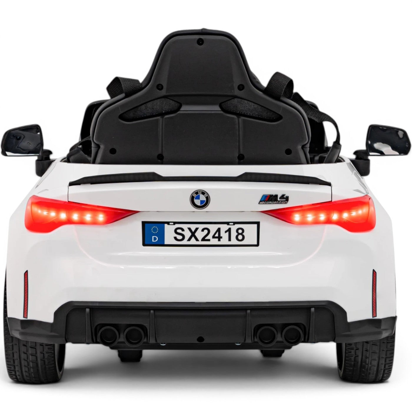Coche Eléctrico para Niños BMW M4 12v Negro BATERÍA DE LITIO con RUEDAS DE GOMA y ASIENTO DE PIEL
