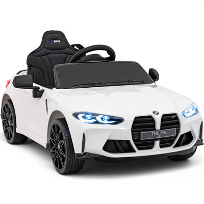 Coche Eléctrico para Niños BMW M4 12v Negro BATERÍA DE LITIO con RUEDAS DE GOMA y ASIENTO DE PIEL