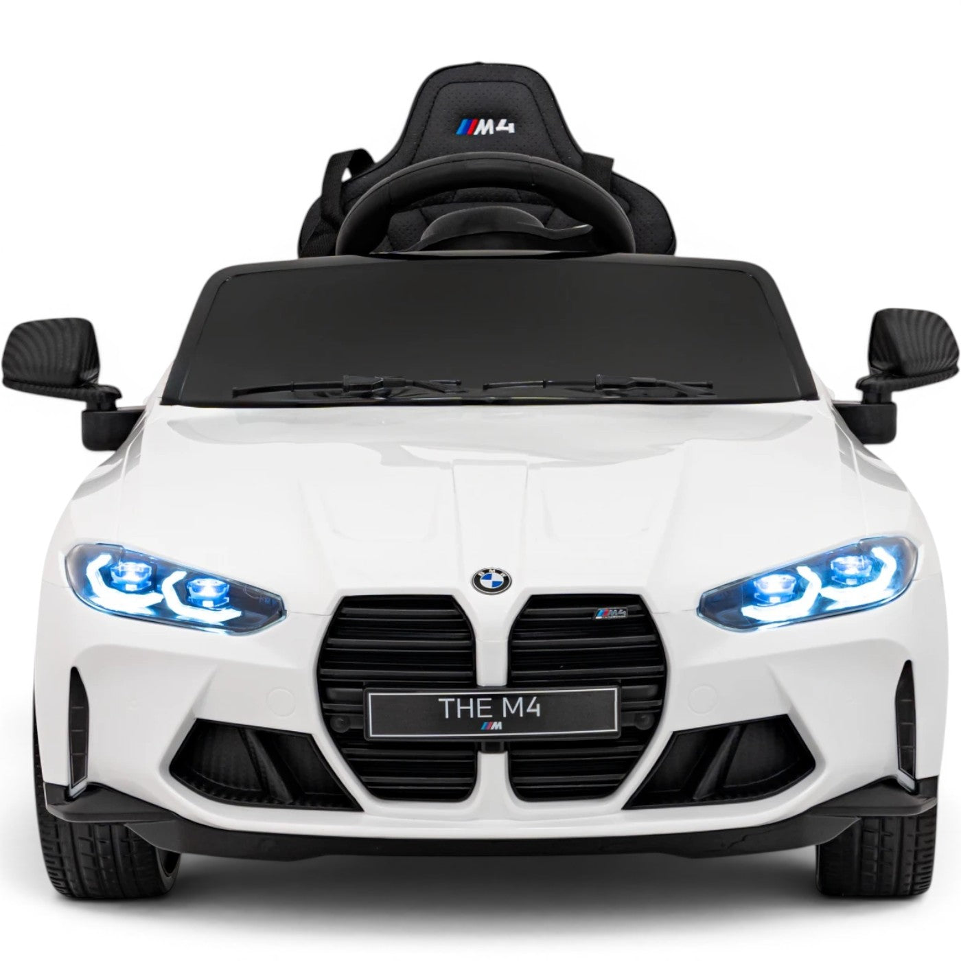 Coche Eléctrico para Niños BMW M4 12v Negro BATERÍA DE LITIO con RUEDAS DE GOMA y ASIENTO DE PIEL