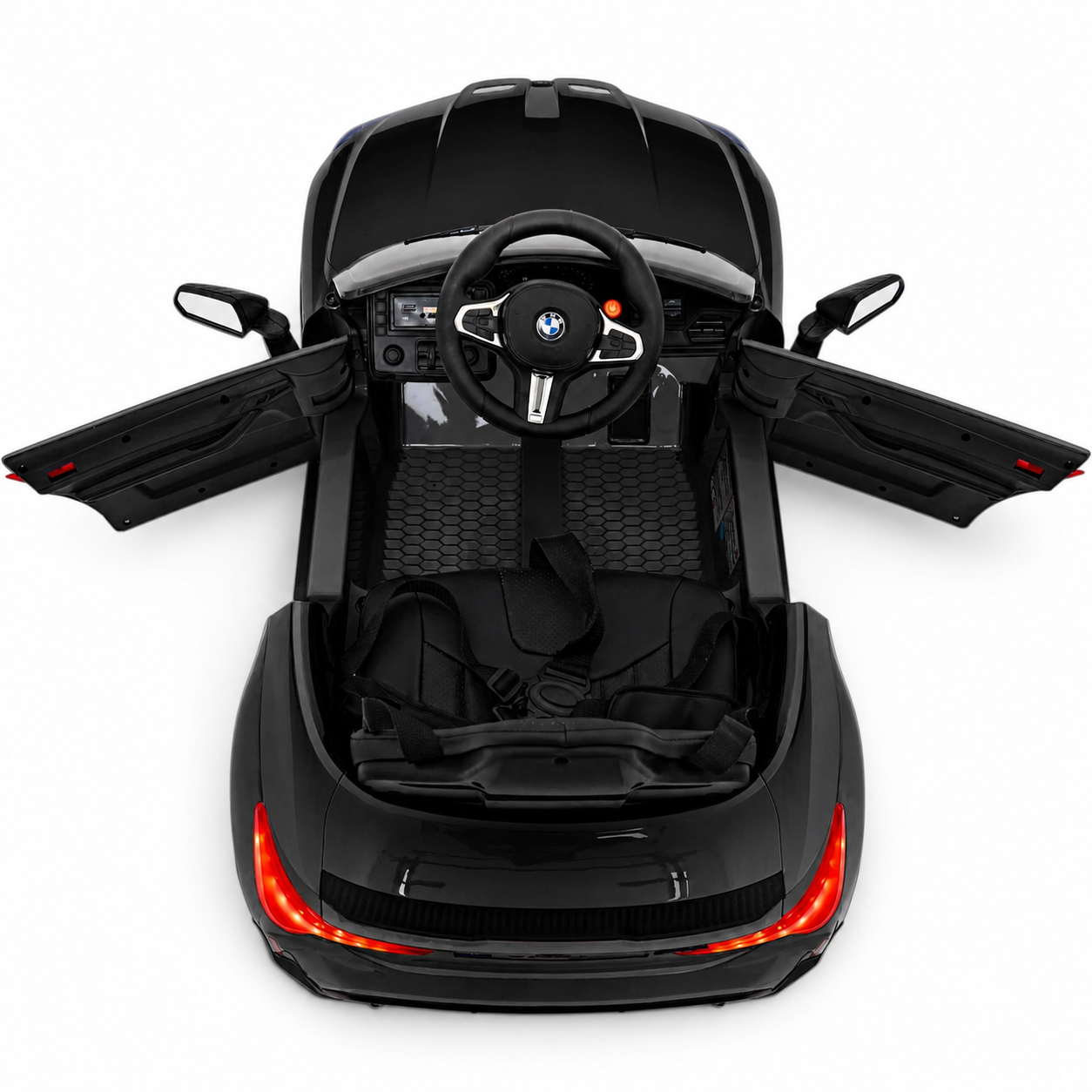 Coche Eléctrico para Niños BMW M4 12v Negro BATERÍA DE LITIO con RUEDAS DE GOMA y ASIENTO DE PIEL
