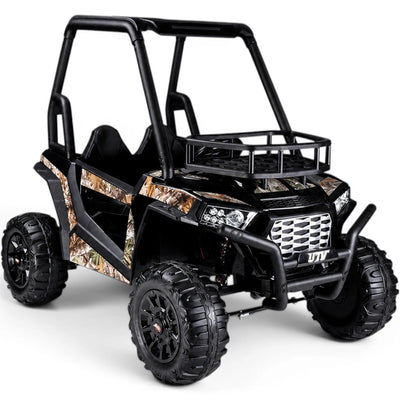 Carro Elétrico para Criança BUGGY SUPER MONSTER 24v Preto c/ RODAS DE BORRACHA & ASSENTO EM PELE