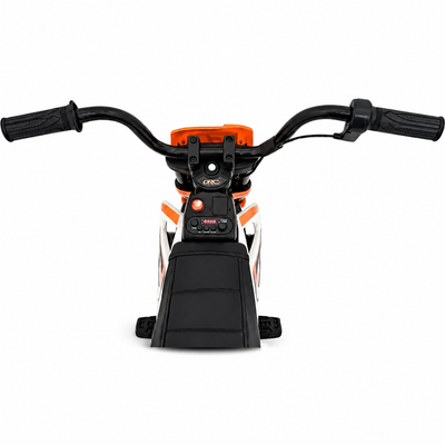 Moto Eléctrica para Niños estilo CROSS 12v Naranja c/ RUEDAS DE GOMA & ASIENTO DE PIEL
