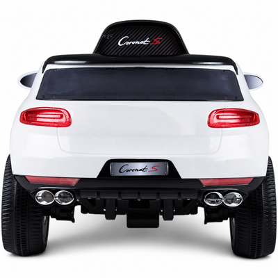 Carro Elétrico para Criança CORONET-S 12v Branco c/ RODAS DE BORRACHA