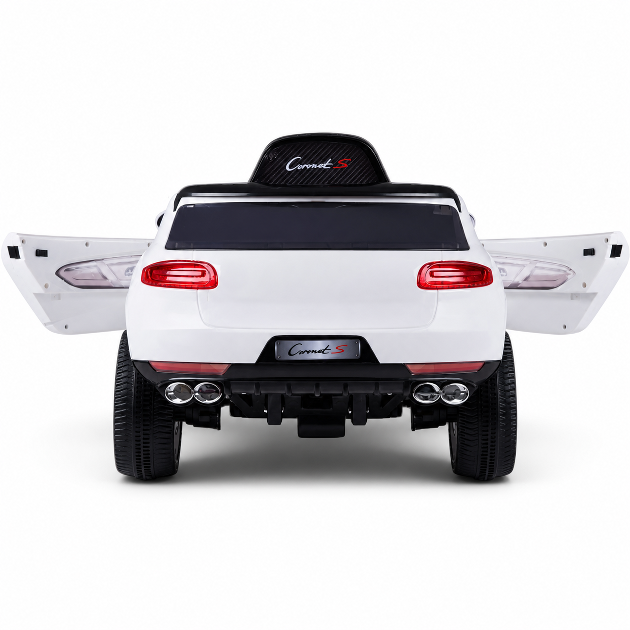 Carro Elétrico para Criança CORONET-S 12v Branco c/ RODAS DE BORRACHA