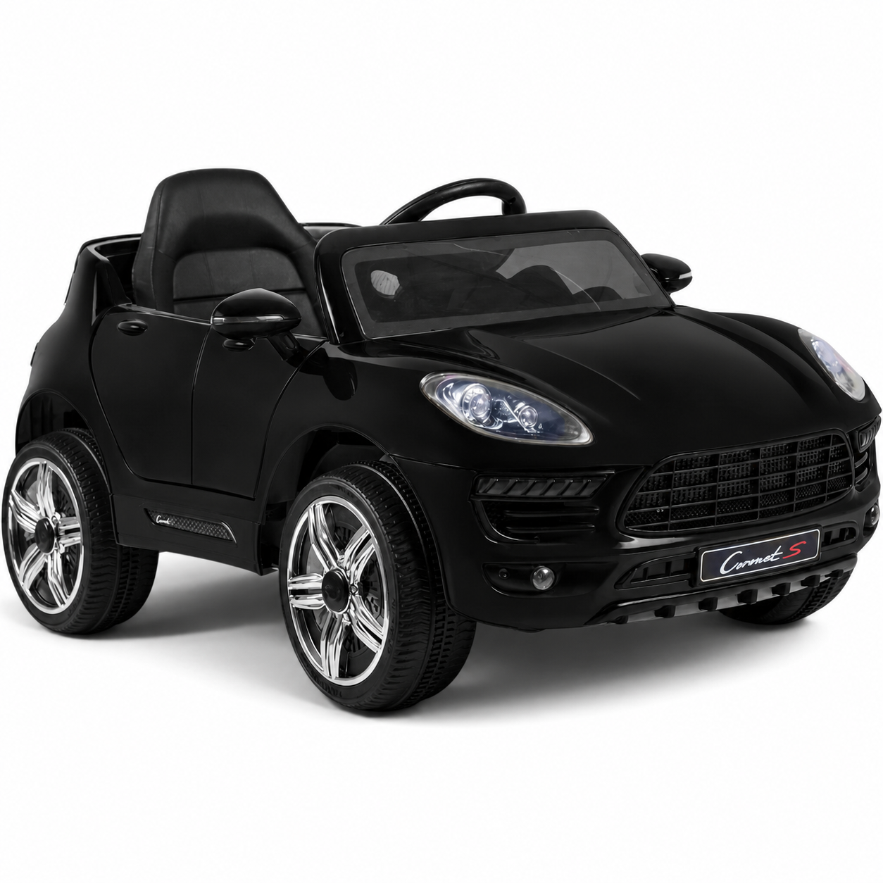 Carro Elétrico para Criança CORONET-S 12v Preto c/ RODAS DE BORRACHA