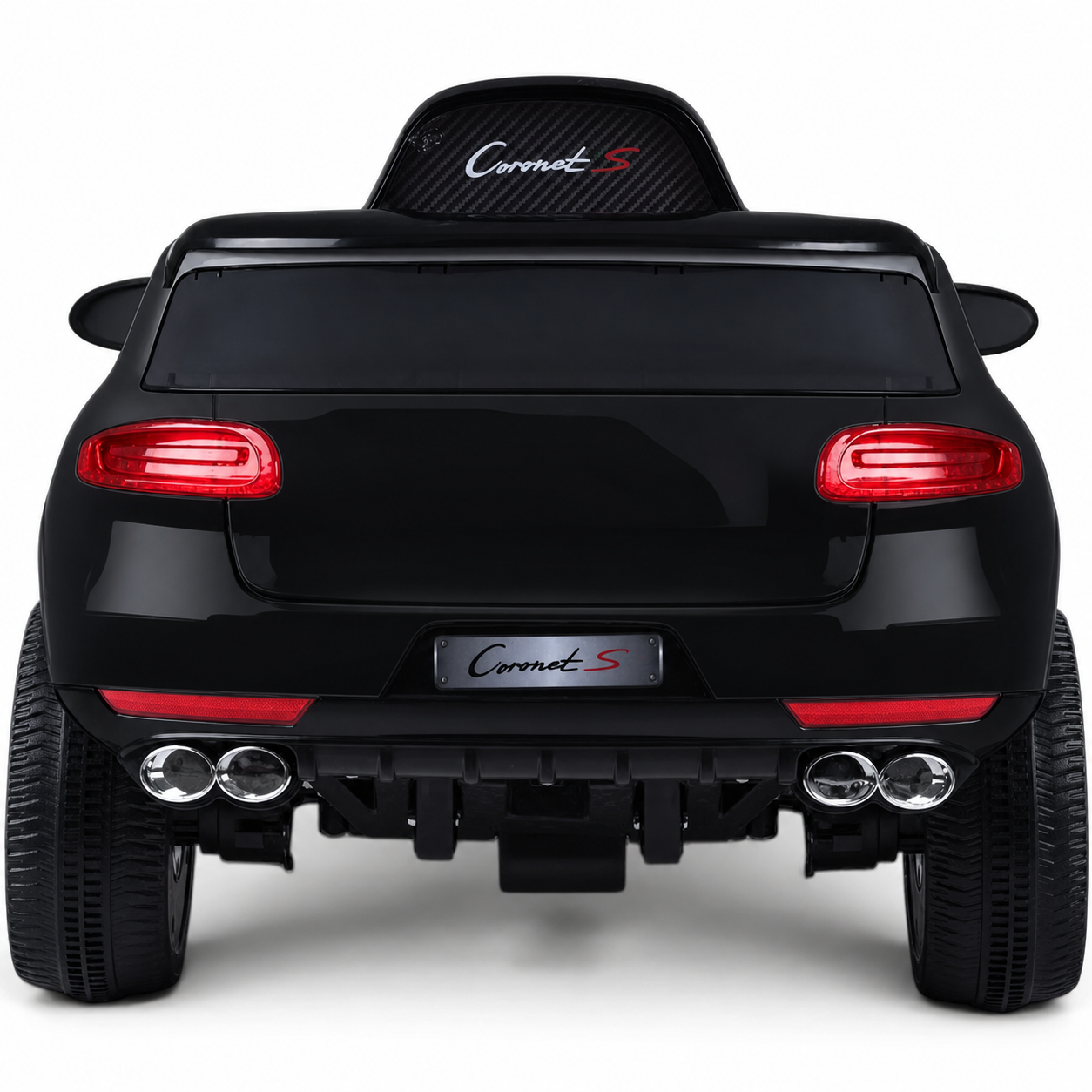 Carro Elétrico para Criança CORONET-S 12v Preto c/ RODAS DE BORRACHA