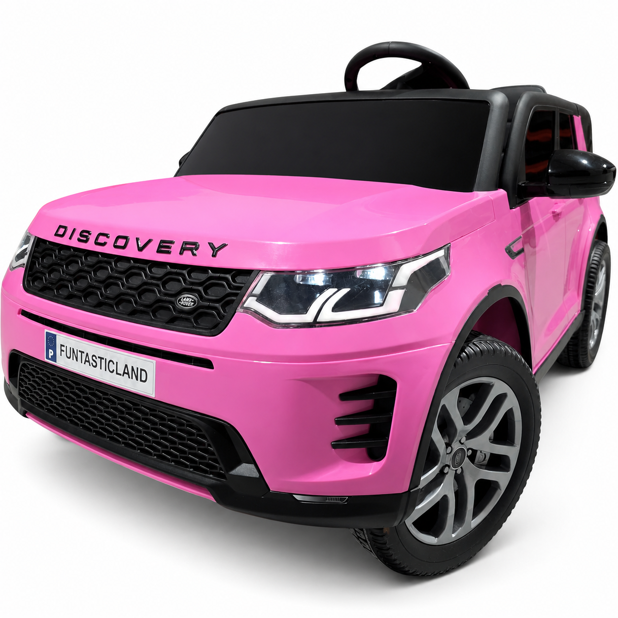 Carro Elétrico para Criança Range Rover DISCOVERY XL 24v 2x200w Rosa c/ RODAS DE BORRACHA & ASSENTO EM PELE