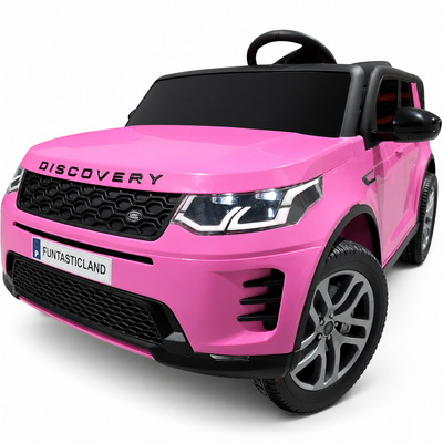 Carro Elétrico para Criança Range Rover DISCOVERY XL 24v 2x200w Rosa c/ RODAS DE BORRACHA & ASSENTO EM PELE