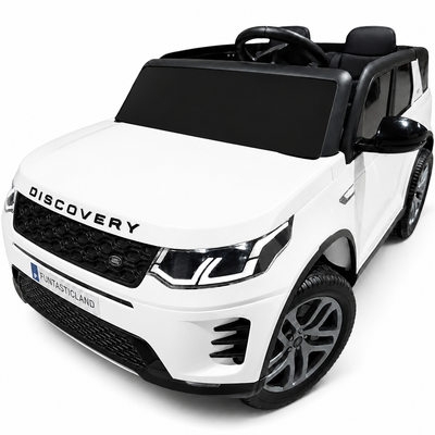 Carro Elétrico para Criança DISCOVERY XL 24v 2x200w Branco c/ RODAS DE BORRACHA & ASSENTO EM PELE