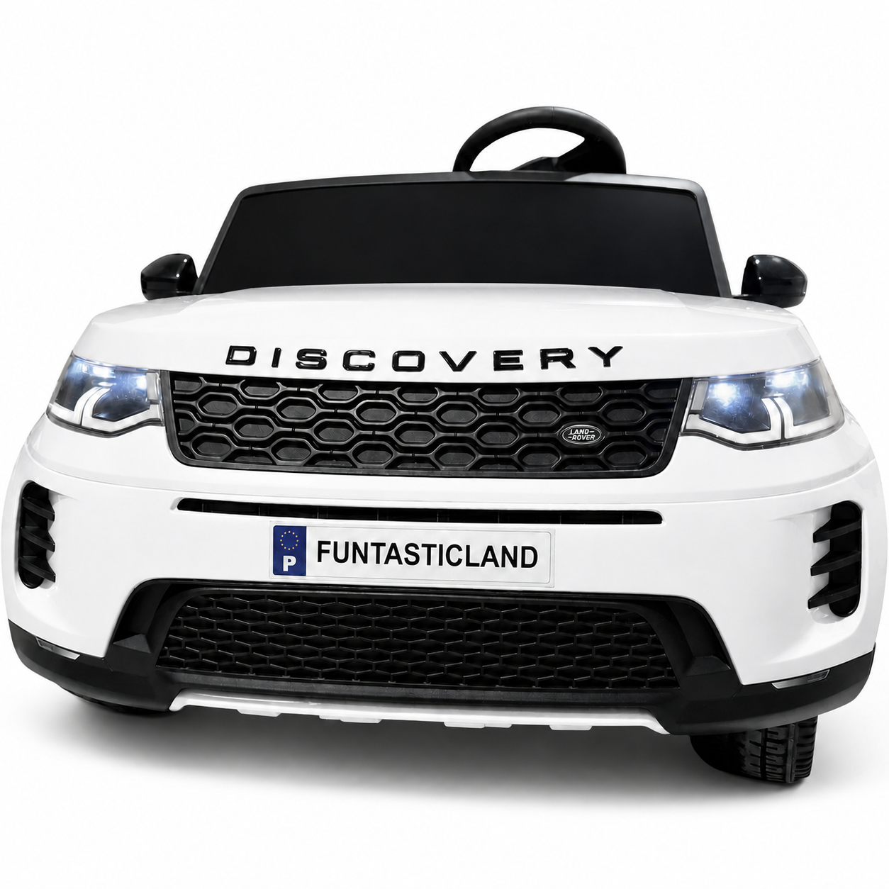 Carro Elétrico para Criança DISCOVERY XL 24v 2x200w Branco c/ RODAS DE BORRACHA & ASSENTO EM PELE
