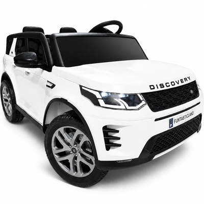 Carro Elétrico para Criança DISCOVERY XL 24v 2x200w Branco c/ RODAS DE BORRACHA & ASSENTO EM PELE