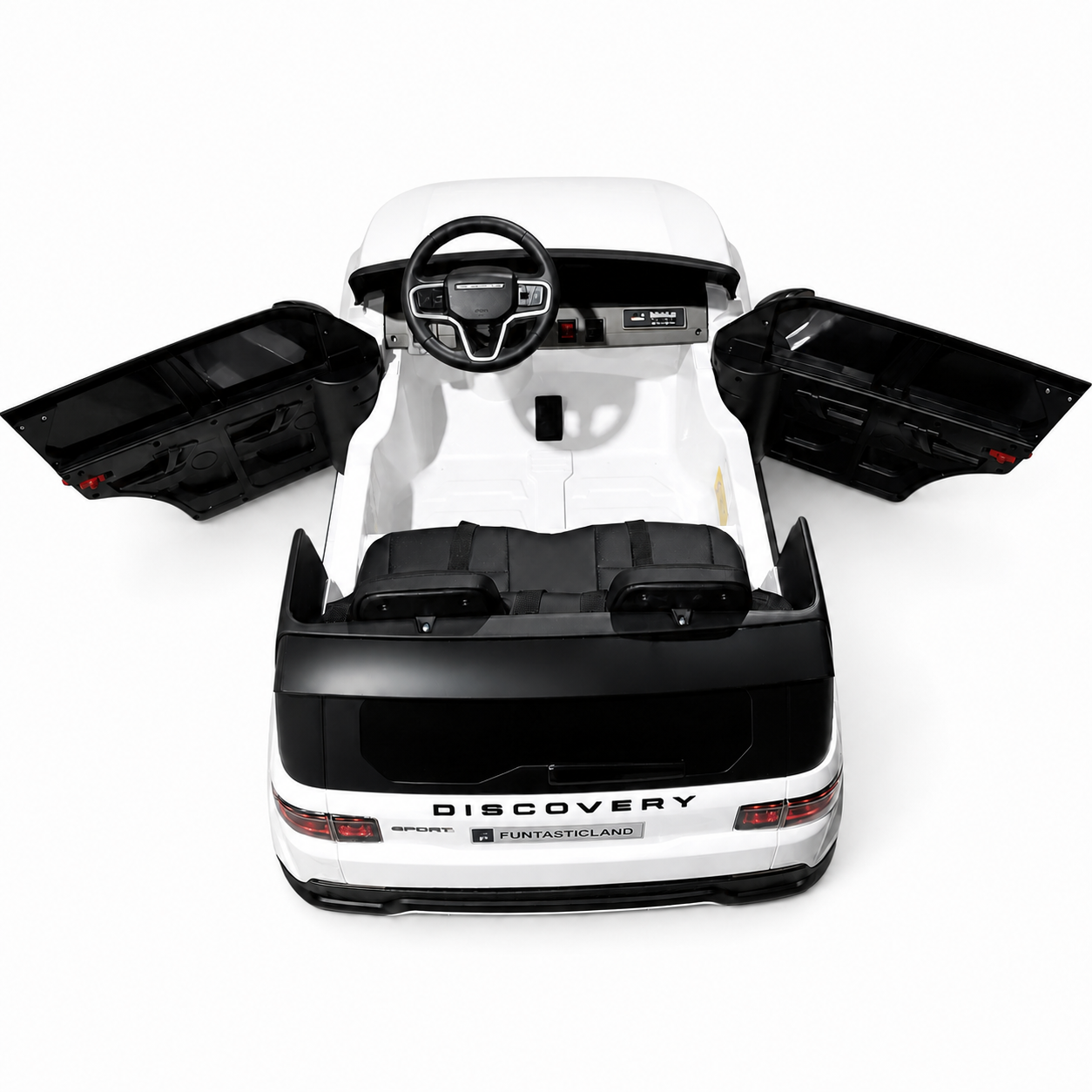 Carro Elétrico para Criança DISCOVERY XL 24v 2x200w Branco c/ RODAS DE BORRACHA & ASSENTO EM PELE