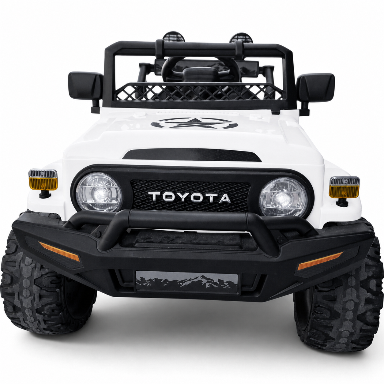 Coche Eléctrico para Niños TOYOTA FJ CRUISER 12v 4X4 Camel c/ RUEDAS DE GOMA & ASIENTO DE PIEL
