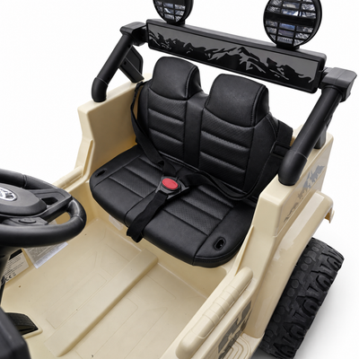Coche Eléctrico para Niños TOYOTA FJ CRUISER 12v 4X4 Camel c/ RUEDAS DE GOMA & ASIENTO DE PIEL