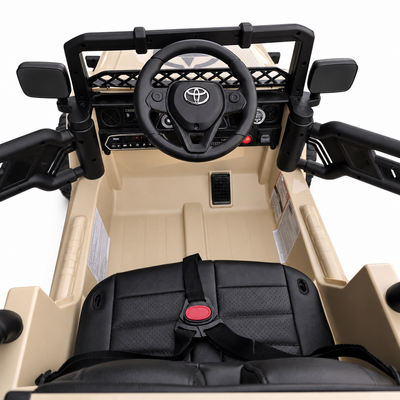Coche Eléctrico para Niños TOYOTA FJ CRUISER 12v 4X4 Camel c/ RUEDAS DE GOMA & ASIENTO DE PIEL
