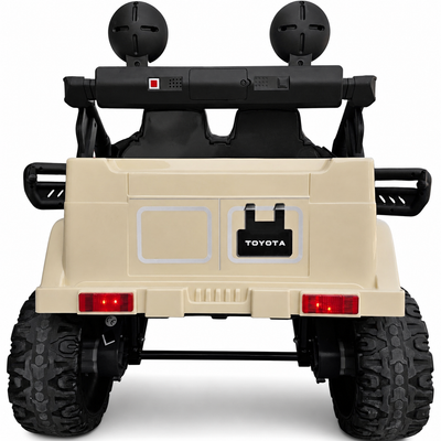 Coche Eléctrico para Niños TOYOTA FJ CRUISER 12v 4X4 Camel c/ RUEDAS DE GOMA & ASIENTO DE PIEL