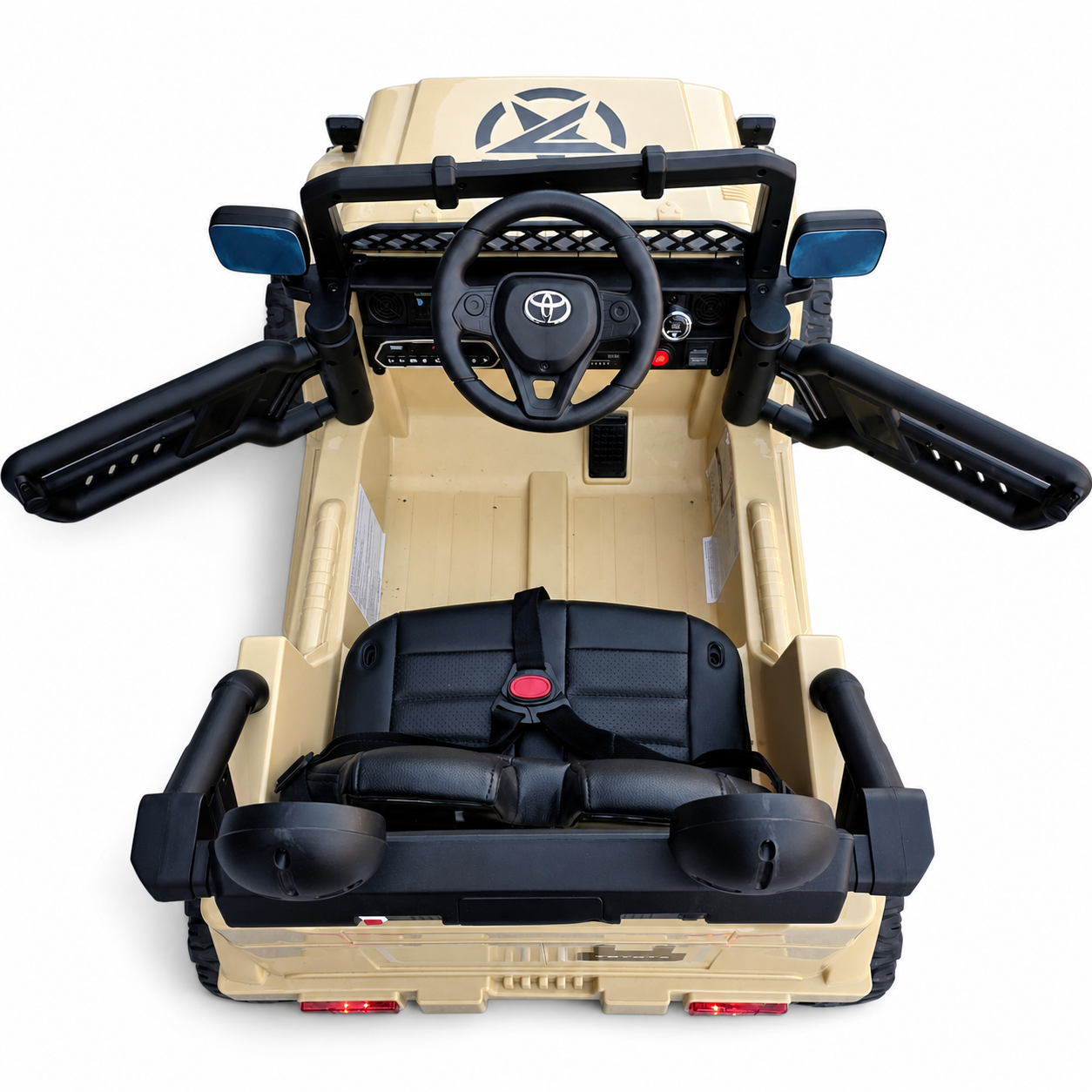 Coche Eléctrico para Niños TOYOTA FJ CRUISER 12v 4X4 Camel c/ RUEDAS DE GOMA & ASIENTO DE PIEL