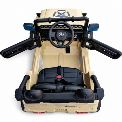 Coche Eléctrico para Niños TOYOTA FJ CRUISER 12v 4X4 Camel c/ RUEDAS DE GOMA & ASIENTO DE PIEL