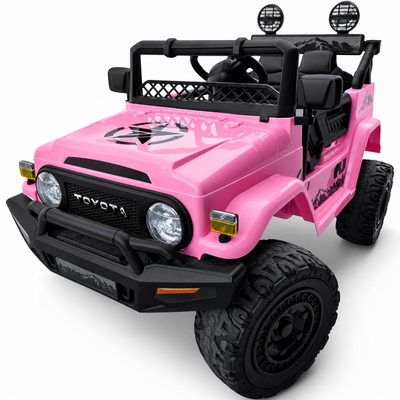 Coche Eléctrico para Niños TOYOTA FJ CRUISER 12v 4X4 Camel c/ RUEDAS DE GOMA & ASIENTO DE PIEL