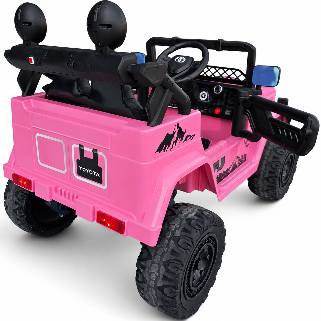 Coche Eléctrico para Niños TOYOTA FJ CRUISER 12v 4X4 Camel c/ RUEDAS DE GOMA & ASIENTO DE PIEL