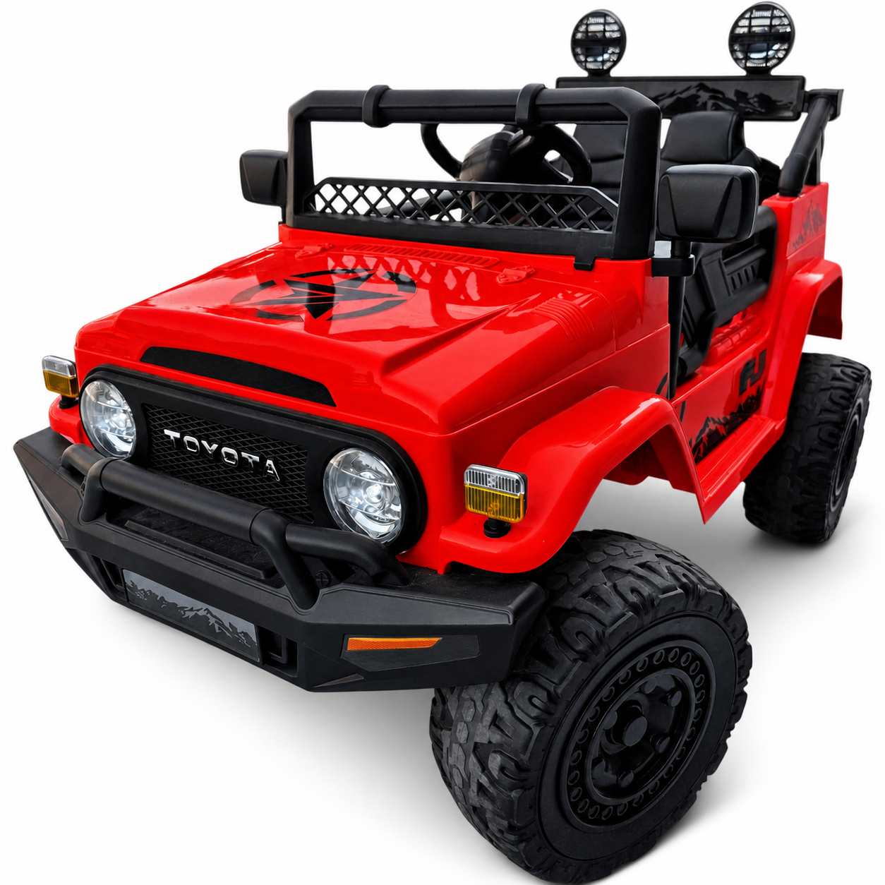 Coche Eléctrico para Niños TOYOTA FJ CRUISER 12v 4X4 Camel c/ RUEDAS DE GOMA & ASIENTO DE PIEL