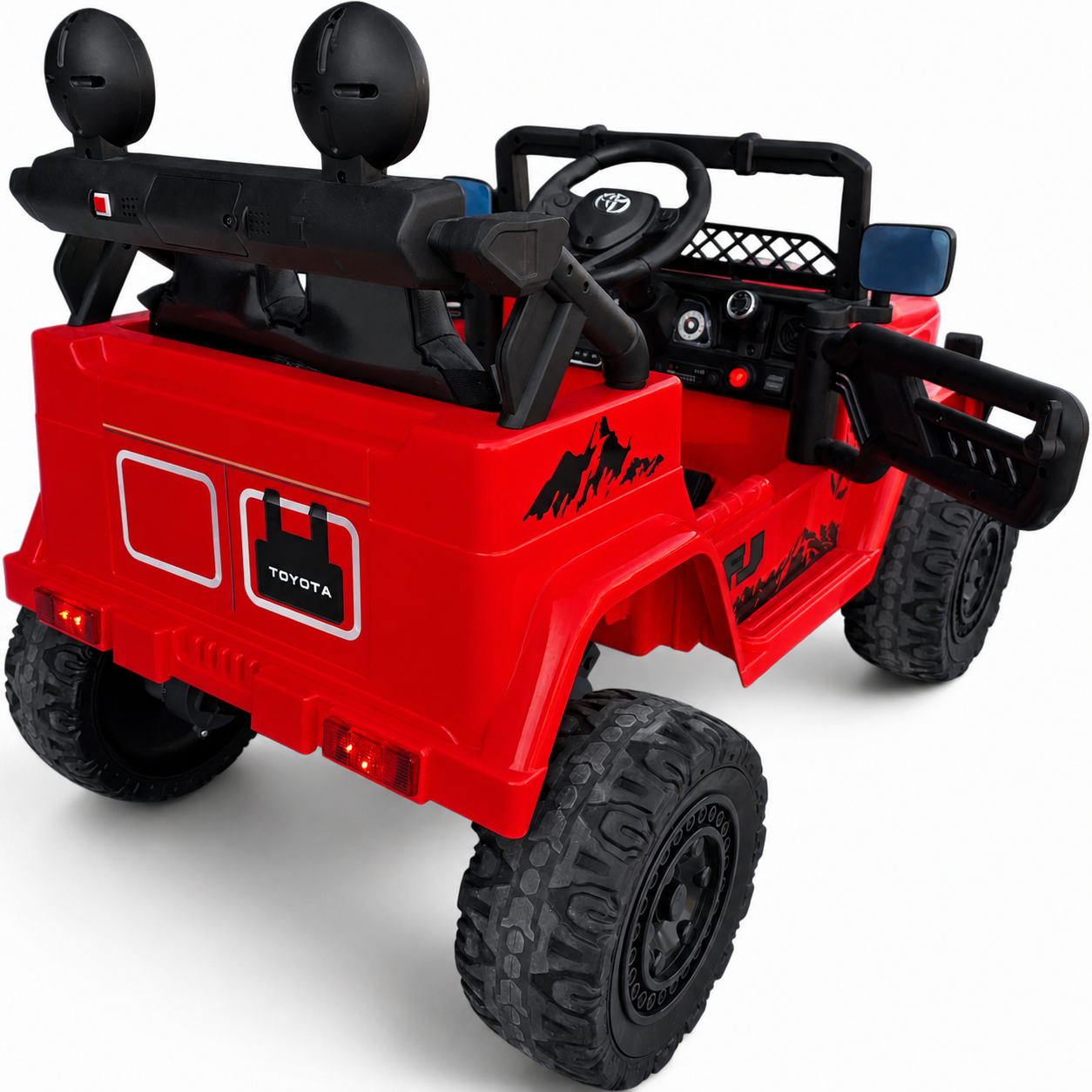 Coche Eléctrico para Niños TOYOTA FJ CRUISER 12v 4X4 Camel c/ RUEDAS DE GOMA & ASIENTO DE PIEL