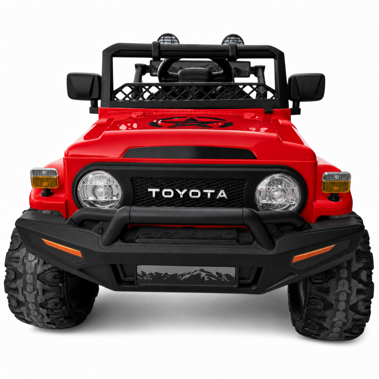 Coche Eléctrico para Niños TOYOTA FJ CRUISER 12v 4X4 Camel c/ RUEDAS DE GOMA & ASIENTO DE PIEL