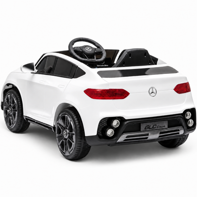 Coche Eléctrico para Niños MERCEDES GLC coupé BATERÍA DE LITIO 12v 4x4 Blanco c/ RUEDAS DE GOMA & ASIENTO DE PIEL