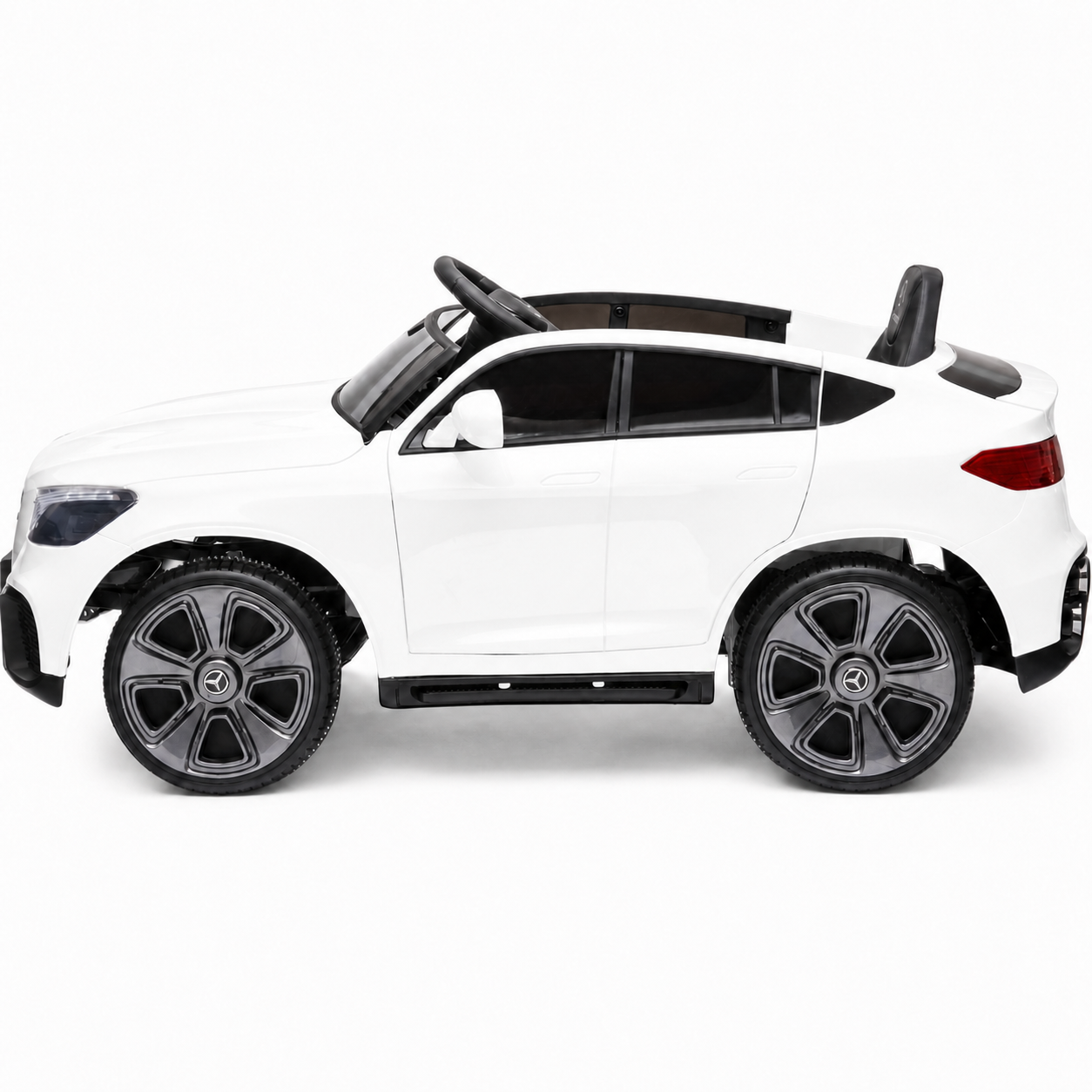 Coche Eléctrico para Niños MERCEDES GLC coupé BATERÍA DE LITIO 12v 4x4 Blanco c/ RUEDAS DE GOMA & ASIENTO DE PIEL
