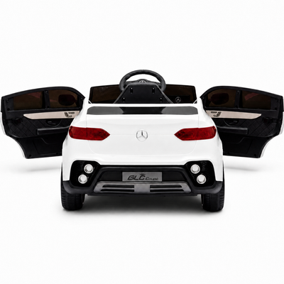 Coche Eléctrico para Niños MERCEDES GLC coupé BATERÍA DE LITIO 12v 4x4 Blanco c/ RUEDAS DE GOMA & ASIENTO DE PIEL