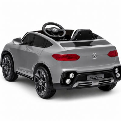 Coche Eléctrico para Niños MERCEDES GLC coupé BATERÍA DE LITIO 12v 4x4 Gris c/ RUEDAS DE GOMA & ASIENTO DE PIEL