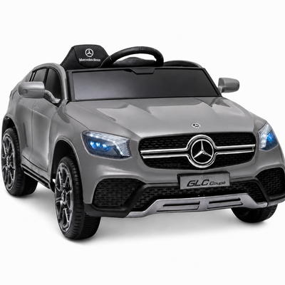 Coche Eléctrico para Niños MERCEDES GLC coupé BATERÍA DE LITIO 12v 4x4 Gris c/ RUEDAS DE GOMA & ASIENTO DE PIEL