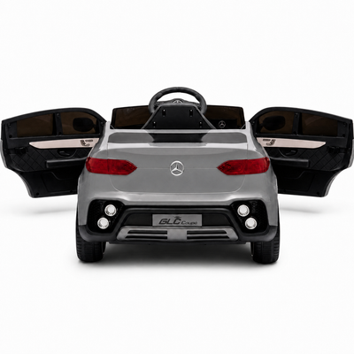 Coche Eléctrico para Niños MERCEDES GLC coupé BATERÍA DE LITIO 12v 4x4 Gris c/ RUEDAS DE GOMA & ASIENTO DE PIEL