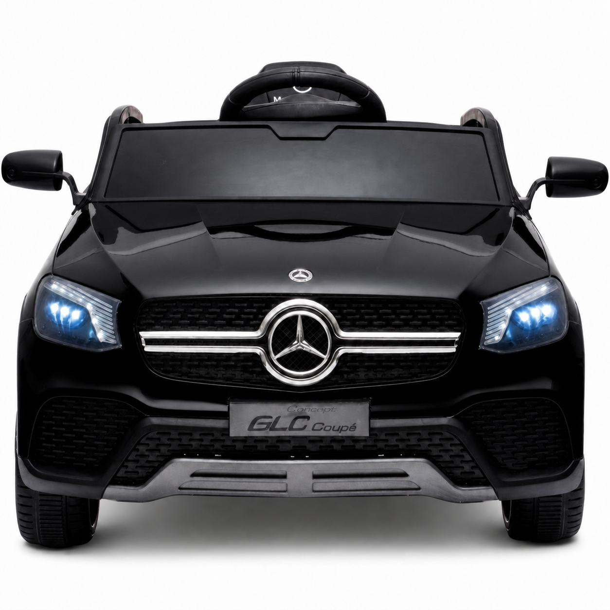 Coche Eléctrico para Niños MERCEDES GLC coupé BATERÍA DE LITIO 12v 4x4 Negro c/ RUEDAS DE GOMA & ASIENTO DE PIEL