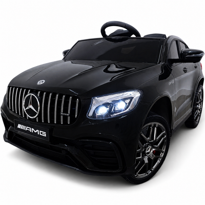 Coche Eléctrico para Niño MERCEDES GLC63S 4x4 12v Negro c/ RUEDAS DE GOMA & ASIENTO DE PIEL